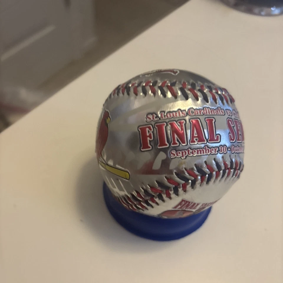Rawlings 2005 Cardinals Busch Stadium temporada final plata despedida de béisbol Foto 3 de 4
