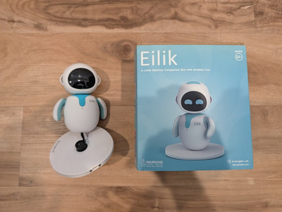 READ- AS-IS for PARTS - Eilik   Cute Robot Pets for Kids and Adults