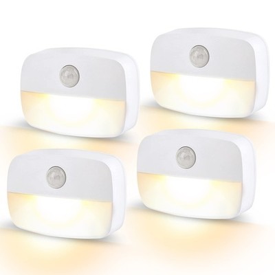 Night Light with Motion Sensor, 2 Piece Motion Light with Battery, Indoor Night