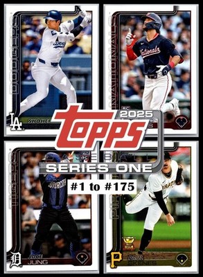 2025 Topps Series 1 Base Cards #1-175 U-Pick Singles