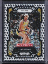 2024 Prizm Monopoly WNBA #41 Lexie Brown Monopoly Man Black and White Prizms