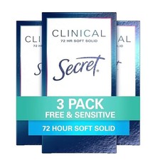 Clinical Strength Antiperspirant Deodorant for Women, Free  Sensitive, 3X St