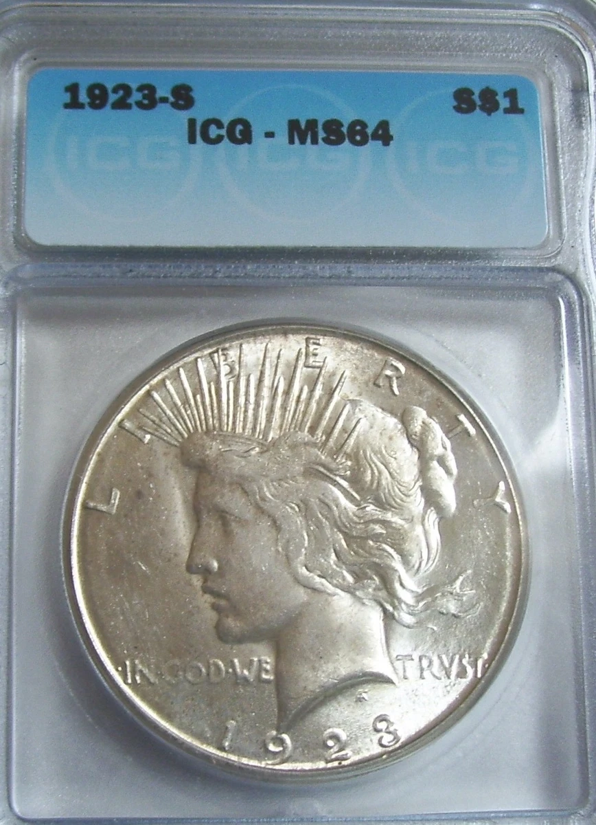 MS 64 Graded 1923 Year Peace Dollars (1921-1935) for sale | eBay