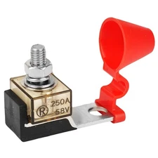 250Amp Marine Rated Battery Fuse Compact MRBF Terminal Fuse Block Single Stud 5/