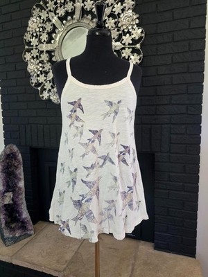 Magnolia Pearl Bird Lana Tank - Indigo Tribute
