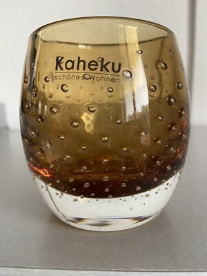 KAHEKU Windlicht  H 8 cm Vase, Teelicht , Kerze