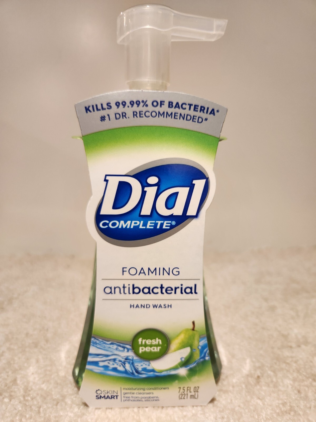 Dial Complete Foaming Hand Soap Wash, Fresh Pear, 7.5 oz Size, Pack Of