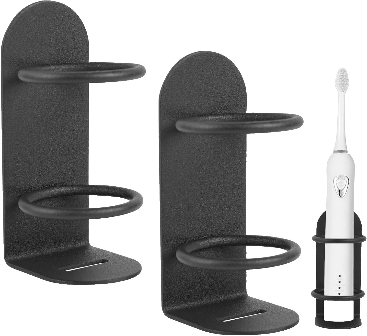 Vasos de Baño Negro & Portacepillos