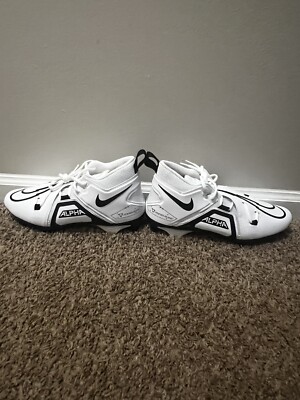Nike Alpha Menace 3 shark men’s football cleats white + blue size 10.5 NWOB GS) Nike Alpha Menace 3 Shark Football Cleats  main image 3