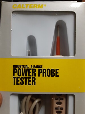 Calterm 6 Range Power Probe Tester #66329 AC/DC 3 Lot ADC 12C