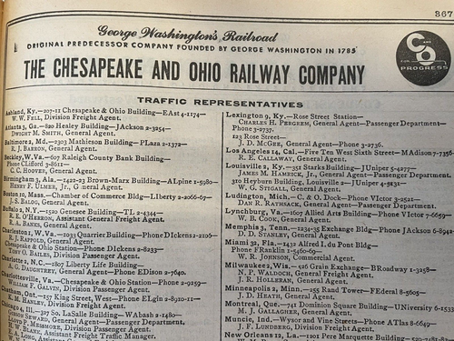 1961 Official Guide of the Railways Book Steam Navigation Rand McNally & Co Maps - Picture 18 of 20