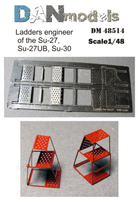DANmodels DM 48514 Ladders engineer for Su-27, Su-27UB, Su-30, 1/48