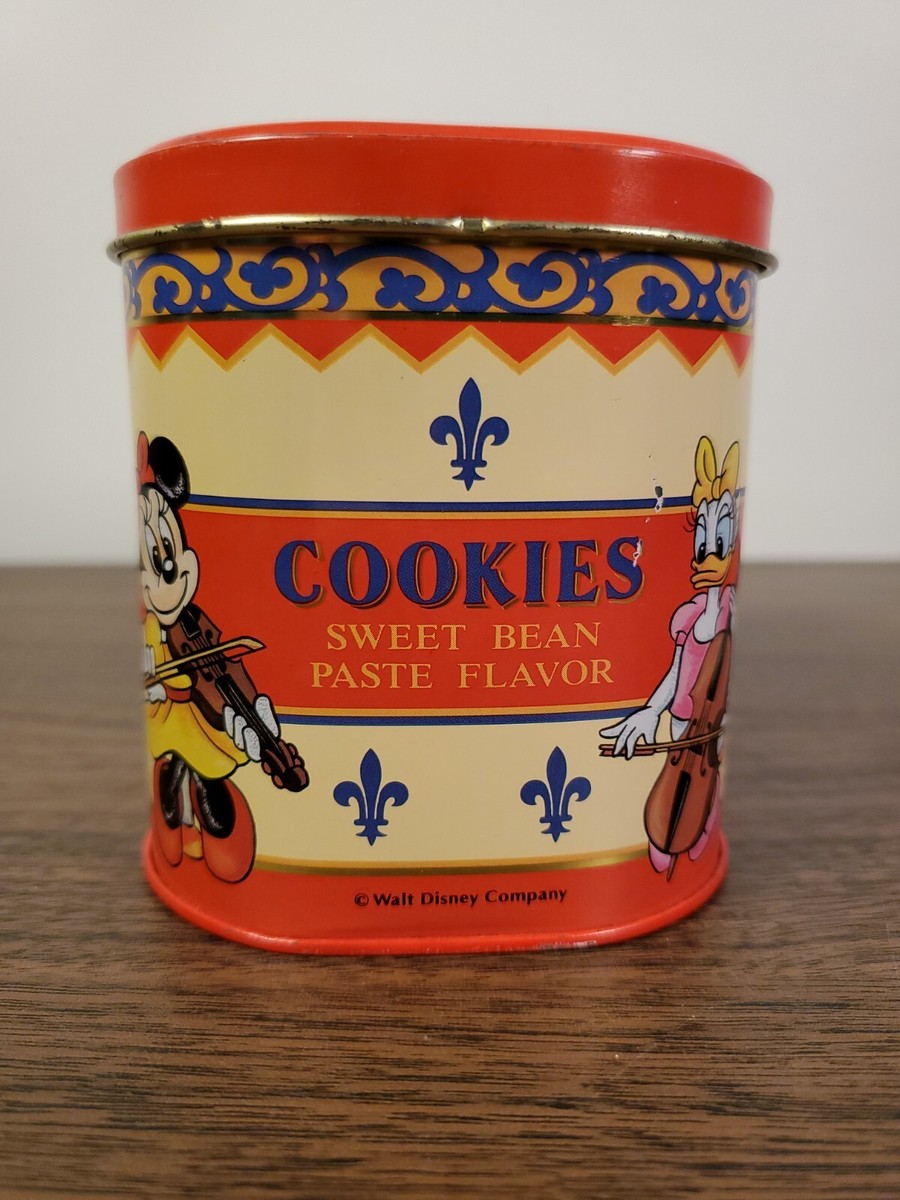 Tokyo Disney land Japan cookie tin box - Sweet Bean Paste Flavor