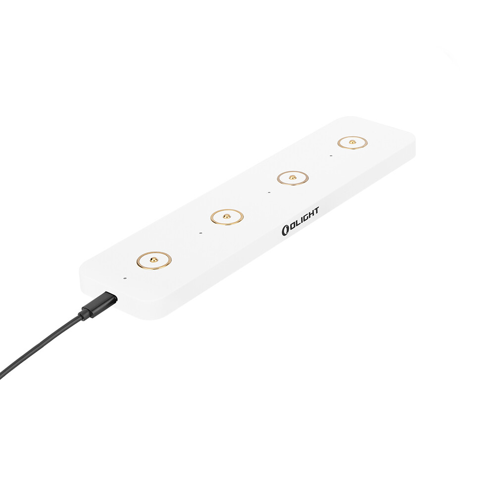 Olight Omino Charger White w/4 Magnetic Charging Ports, Authorized