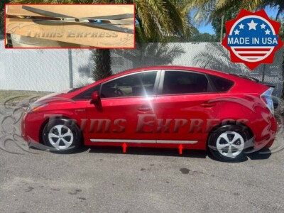 fit: 2010-2015 Toyota Prius Body Side Molding Accent Trim Cover Sticker 4Pc 1''