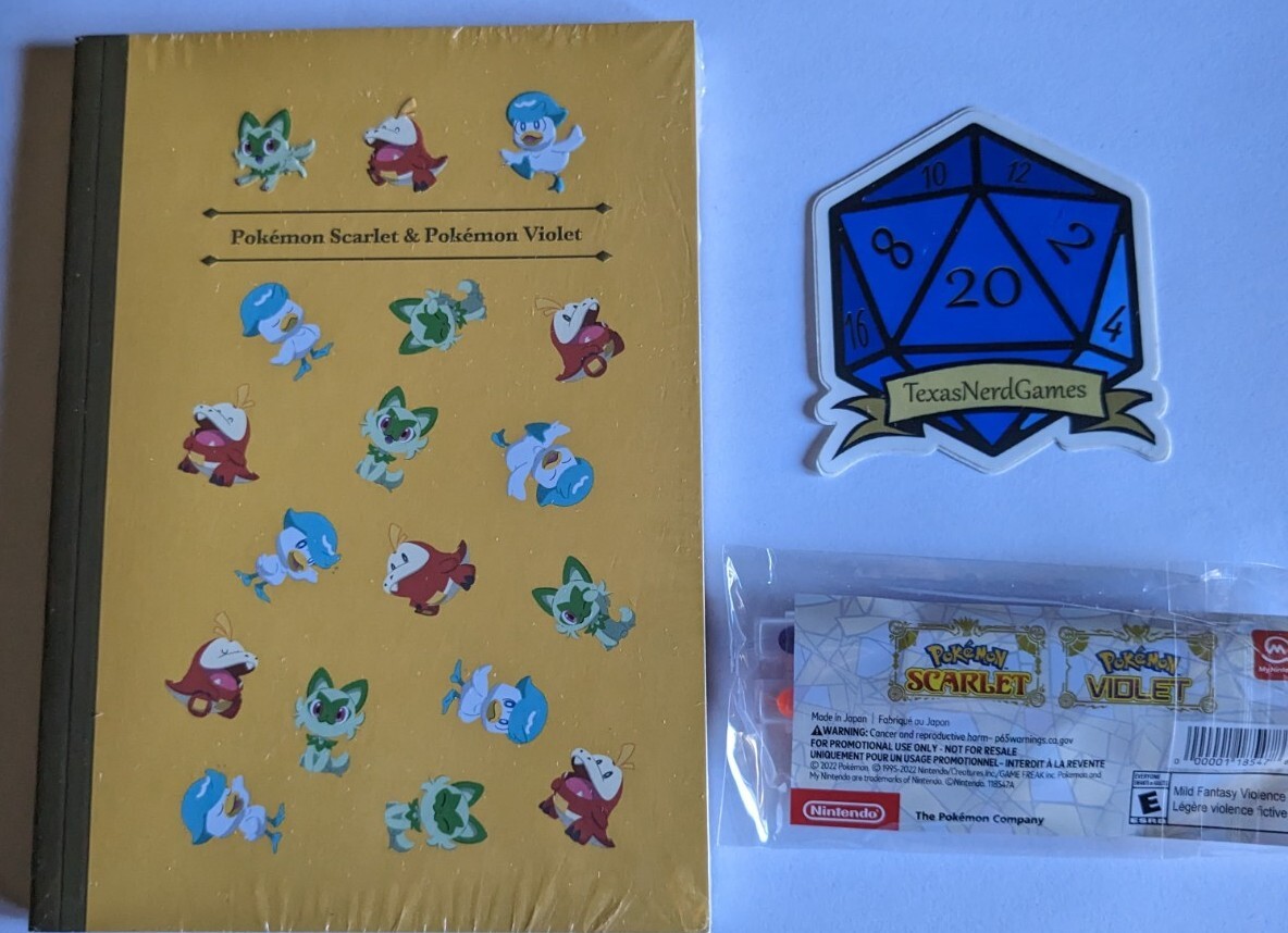 Pokemon Scarlet & Violet Notebook and Highlighter Set Sealed My Nintendo Rewards-image