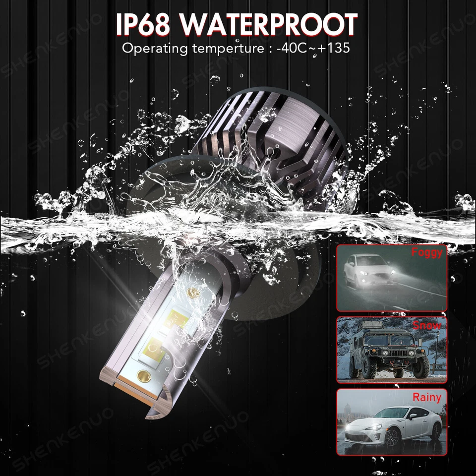 Par de faros LED redondos de 7 pulgadas haz alto/bajo A++ para camioneta Dodge W100 W200 W300 Foto 3 de 4