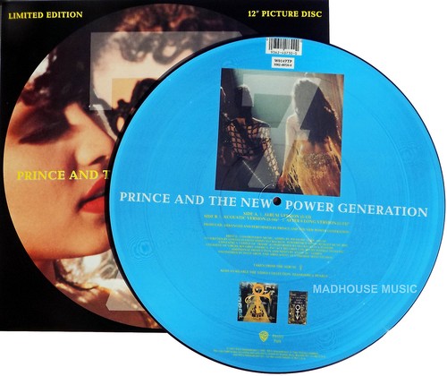 PRINCE 12" ' 7 ' UK Only PICTURE DISC 3 track Seven w/ Insert 1992 UNPLAYED - Picture 6 of 10