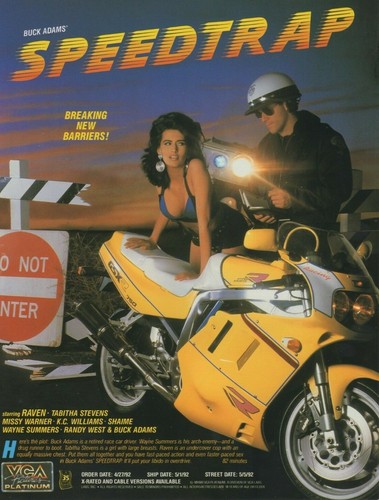 RAVEN Rare Original SPEEDTRAP 8.5"x11" promo photo! AVN vtg RACHEL