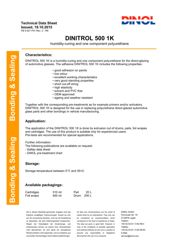 3x DINITROL 500 WINDSCREEN FITTING KIT BONDING 530 ADHESIVE GLUE 538 ACTIVATOR