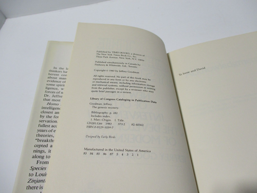 Genesis The Origins of Man and Universe Gribbin & Genesis Mystery Goodman Book - Picture 21 of 24