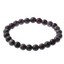 Men's 8mm Natural Stone Beaded Bracelet - Lion & Buddha Charm, Stretchable