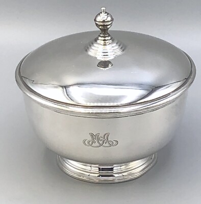 Tiffany & Company Sterling Silver Lidded Bowl 4 3/8 Tiffany & Company Sterling Silver Lidded Bowl 4 3/8