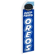 DEEP FRIED OREOS advertising super flag polyester banner POLE NOT INCLUDED 