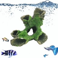 6.3" Aquarium Decoration Log Aquarium Betta Log Resin Fish Tank Wood Decor New