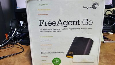 Seagate FreeAgent Go 120GB External USB 2.0 Hard Drive. New and Sealed!