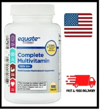 Equate Complete Multivitamin/Multimineral Supplement Tablets, Men 50+, 100 Count