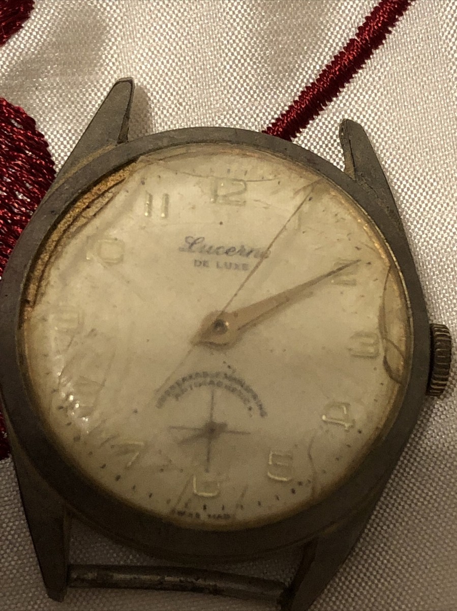 Lucerne Deluxe 17 Jewels Swiss Made Watch Gold Toned Vintage FOR