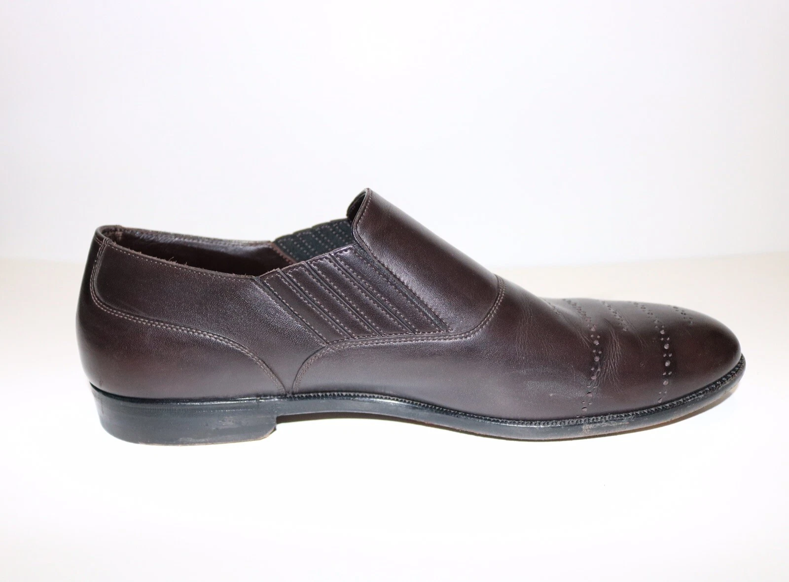 Scarpe slip on Bottega Veneta da uomo marroni in pelle con Goring US 11 euro 44 5