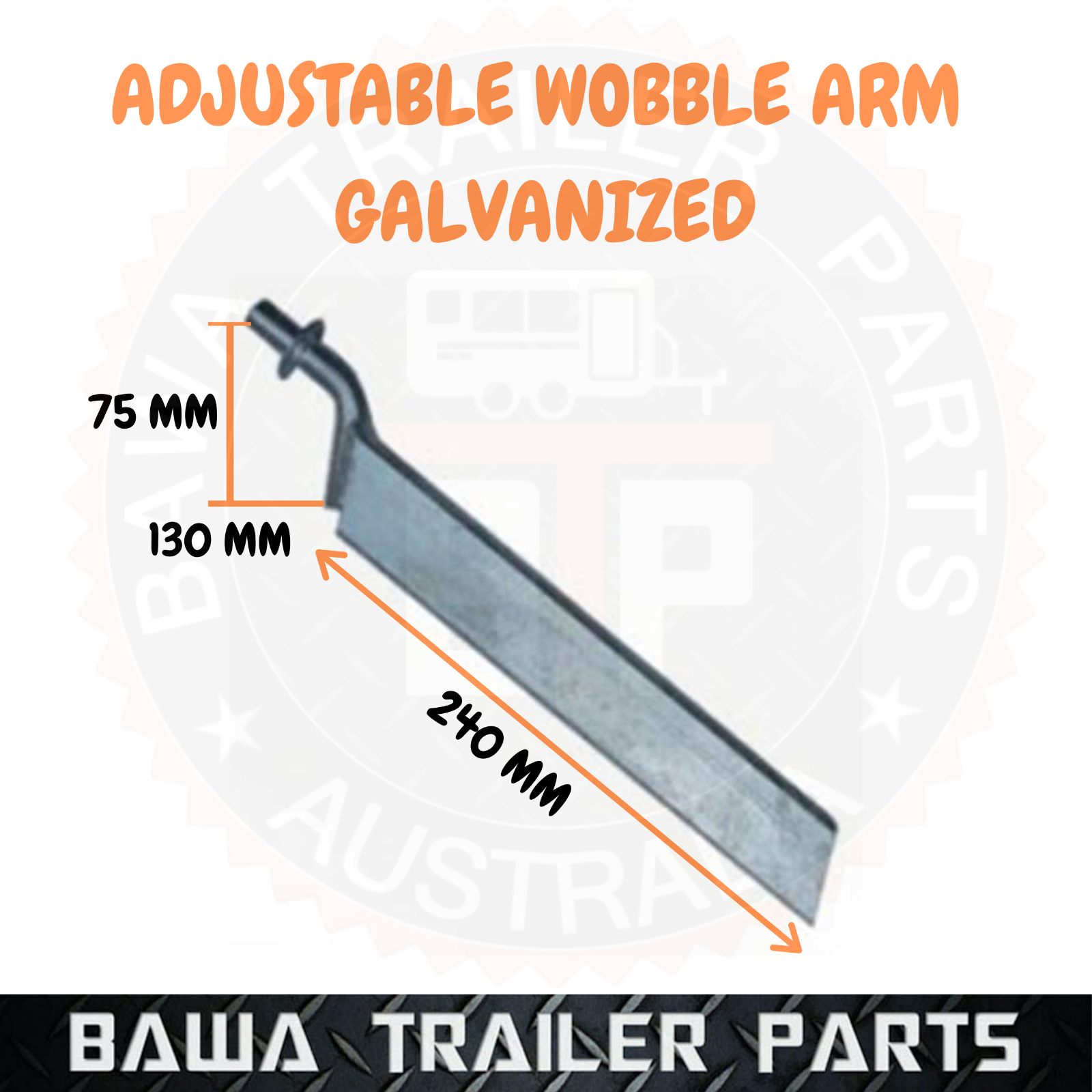 Adjustable Wobble Arm Galvanised ! Boat Trailer Parts ! eBay