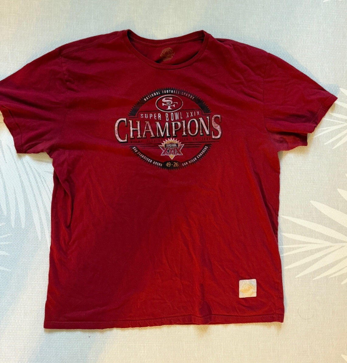 San Francisco 49ers Super Bowl XXIX Champions Shirt 2XL 1996 Retro Vintage