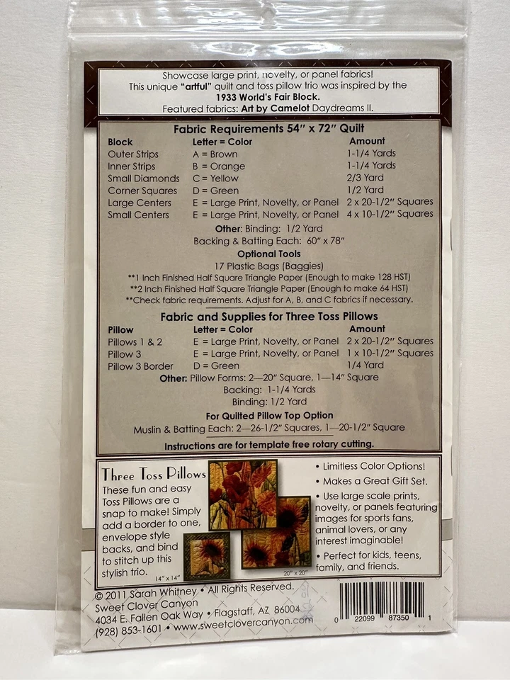 Edredón Deco Diamonds II Sweet Clover Canyon 54" x 72" y patrón de almohada nuevo Foto 3 de 3