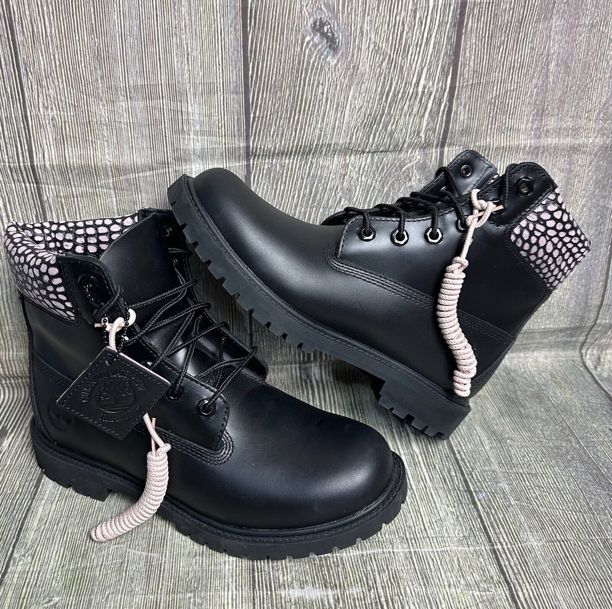 Timberland Boots Ladies Black Waterproof Boots Timberland Stone