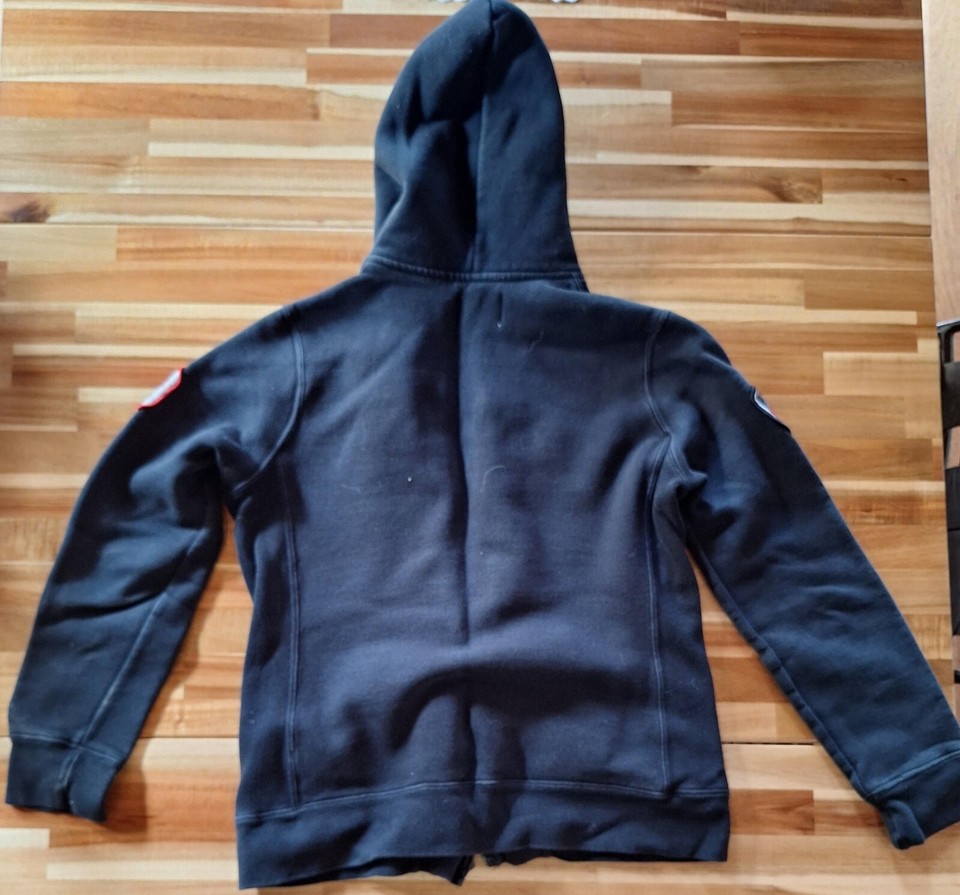 Team Canada 2010 Olympics Full ZIp Embroidered Hoodie Blue Women