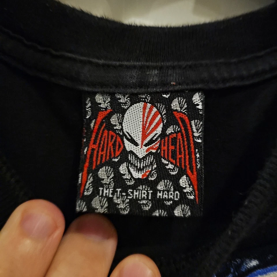 Camiseta Bleach 2 Caras Para Hombre S Negra CABEZA DURA RARA Anime Foto 3 de 4