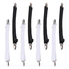 8PCS Bed Sheet Clip Mattress Topper Strap Holder Slipcovers for Sofa Couch