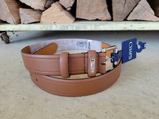Chaps New NWT Mens Faux Leather Dress Belt Brown Size 33-34