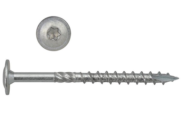 Tellerkopfschrauben 6X60 Mm - 200 StüCk Verzinkt Holzschrauben Torx Schneidkerbe-image