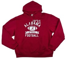 Alabama Crimson Tide Heavy Weight Hoodie Sweatshirt Red Men's Sz XL
