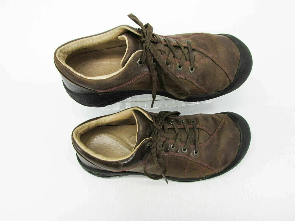 Zapato Keen Mujer Presidio Talla 9M Marrón Cuero Oxford Tenis Usado qp Foto 2 de 4