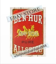 1940s BEN HUR SPICE SEATTLE PORTLAND LA ALSPICE metal tin sign interior design