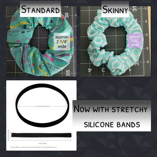 Hulk Scrunchies | Handmade in the USA | Long Lasting Premium Silicone Elastic - Picture 2 of 5