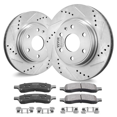 VEVOR Brake Disc Rotors and Pad Kit for GMC Acadia Chevy Traverse 2007-2017