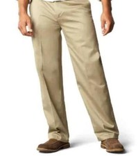 NEW MENS DOCKERS ORIGINAL KHAKI FLAT FRONT CLASSIC FIT SIZE 38 X 29 405818103