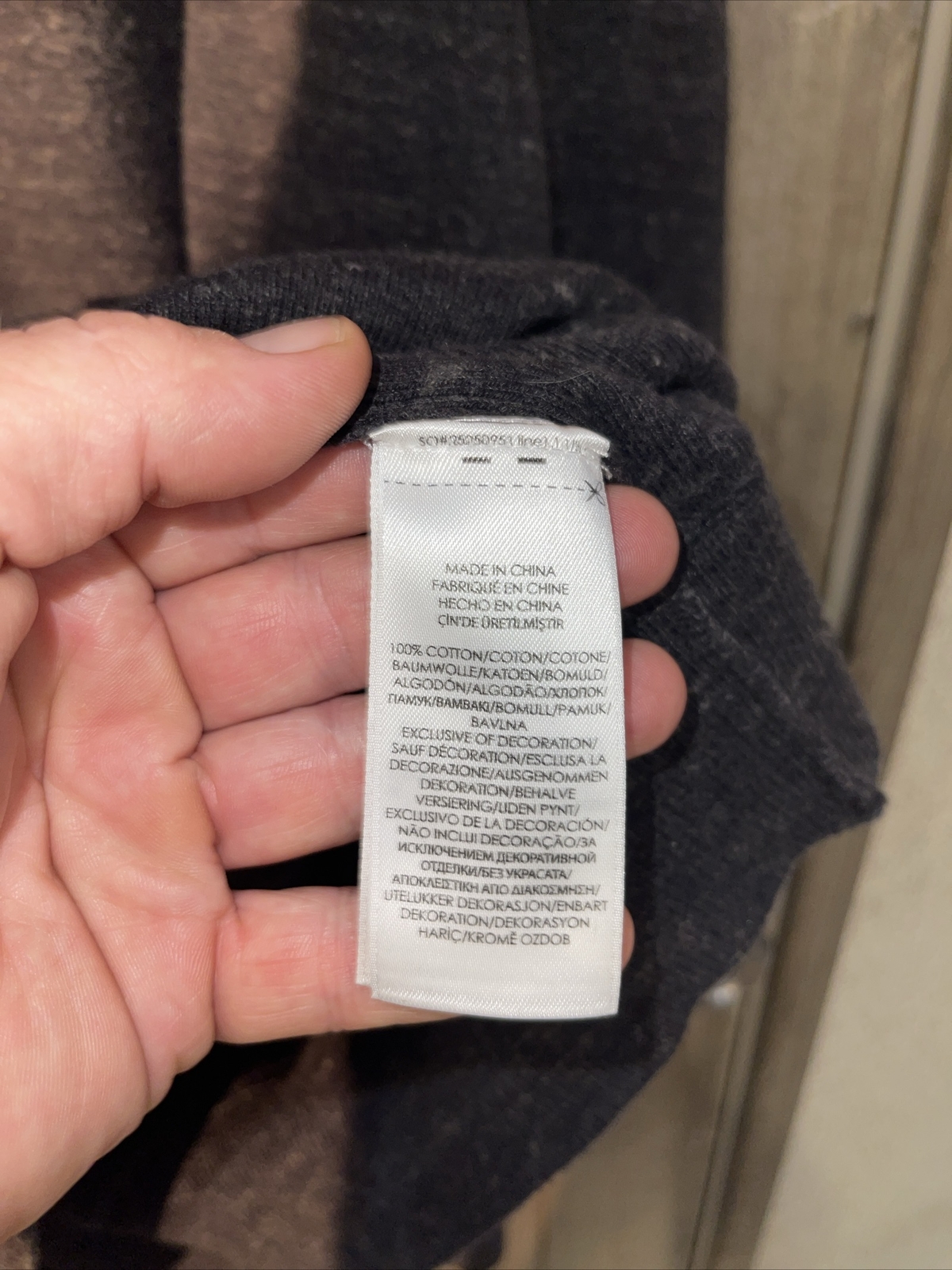 Maglione Ralph Lauren XXL TTG grigio antracite pony uomo collo a equipaggio