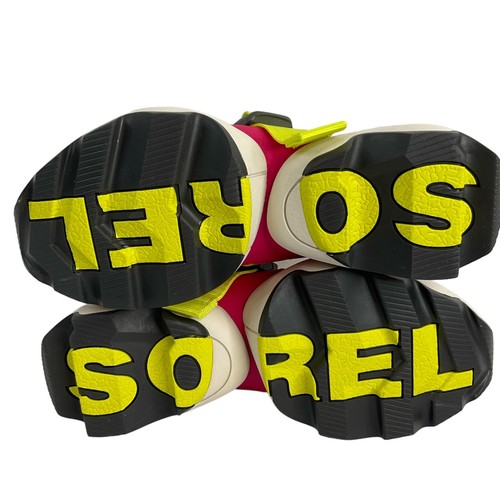 Sorel Sandals Womens Size 7 Kinetic Impact Pink & Neon Yellow Sling Comfort $110 - Picture 10 of 10